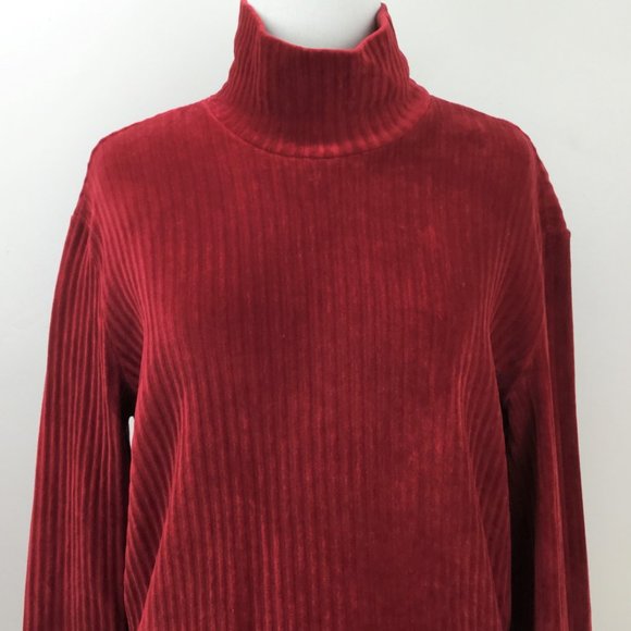 Versace Jeans Couture Red Turtleneck Top l - Picture 2 of 8